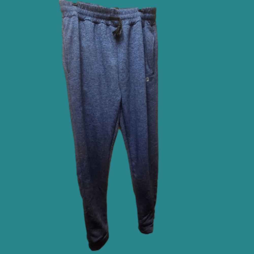 Size xlarge mens blue black sweatpants with drawstring